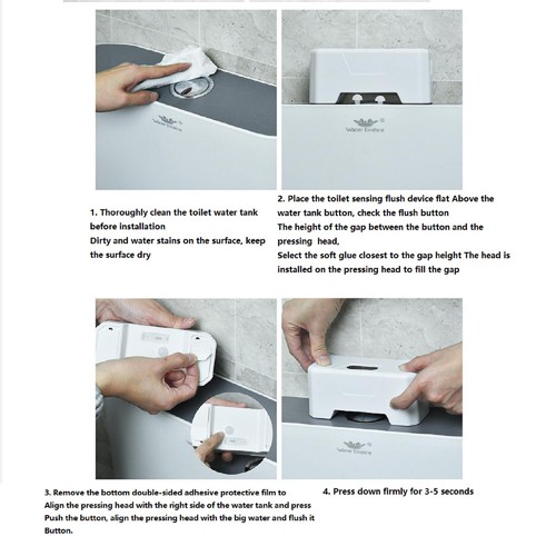 Automatic Toilet Flush Button Induction Toilet External Infrared Flush Kit - Picture 6 of 14