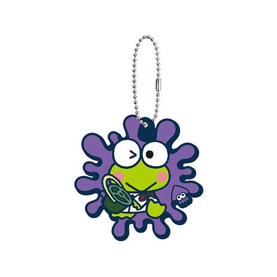 Splatoon 2 x Sanrio Characters Keroppi Rubber Mascot Keychain