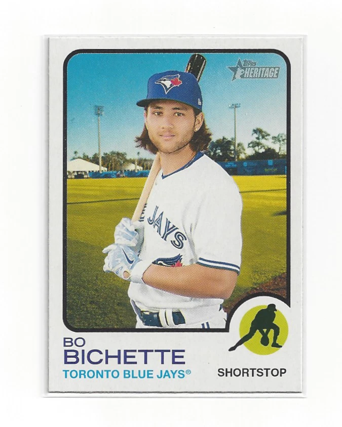 Bo Bichette 2022 Topps Heritage #262 Blue Jays MLB Baseball Card Fan Favorite