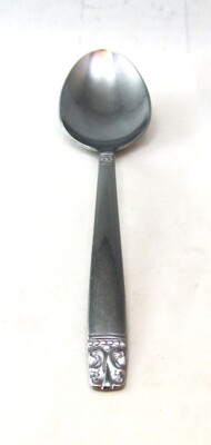 Oneida WM Ein Rogers Deluxe Edelstahl Aztec Oval Suppe Löffel