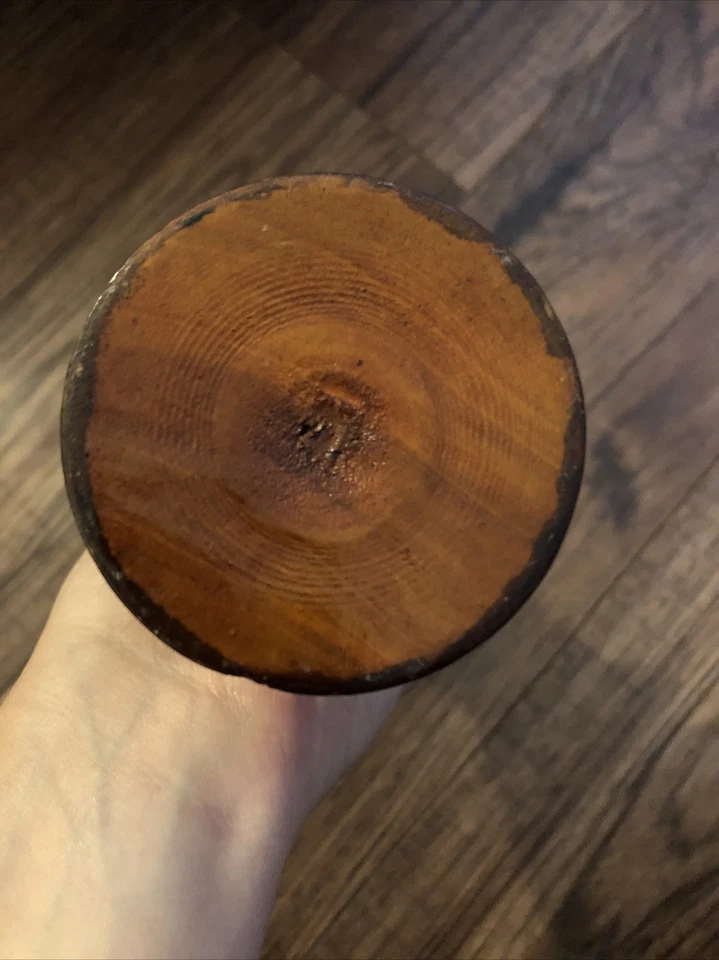 Jarrón/candelabro de madera hecho a mano Foto 3 de 4