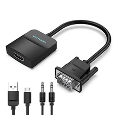 VENTION VGA to HDMI Adapter-1080P Video Dongle  Assorted Sizes , Styles 