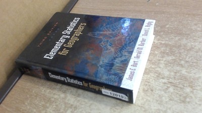 Elementary Statistics for Geographers - hardcover Burt, James E.|Barber, Ger...