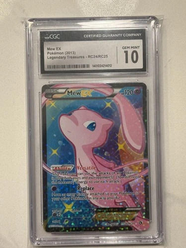 Mew EX Legendary Treasures Radiant Collection RC24/RC25 Cgc10
