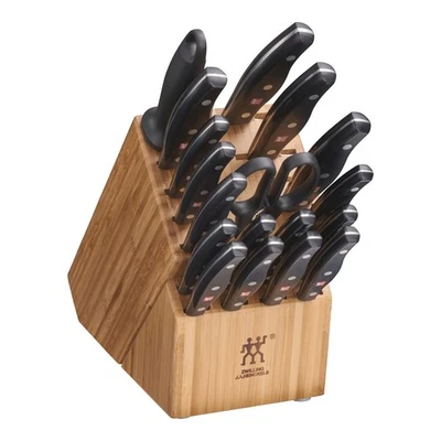 ZWILLING J.A. HENCKELS SALE ZWILLING TWIN Signature 19-pc, Knife Block Set, natural - NEW -Free ship US