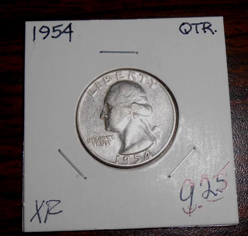 1954 SILVER WASHINGTON QUARTER - XF