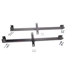 BBK Subframe Connectors Bolt-On Blk Steel W/ Support Brackets Pr 2542