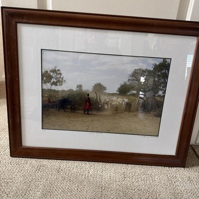 Harvey Stearn Photographer Masai Herder A/P Framed Africa