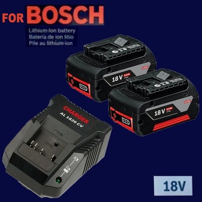 2X Für Bosch Ersatzakku BAT618 BAT609 GBA 18V 5,0Ah Li-ion GSR GSB mit LED Akku