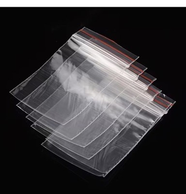 100x | 6x9cm Griffbeutel kleine Plastiktüten Druckverschluss Klarsichtbeutel verschließbar