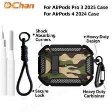 For Apple Airpods 3 pro, 4 Pro Heavy Duty Shockproof Armor Earphone Case Cover