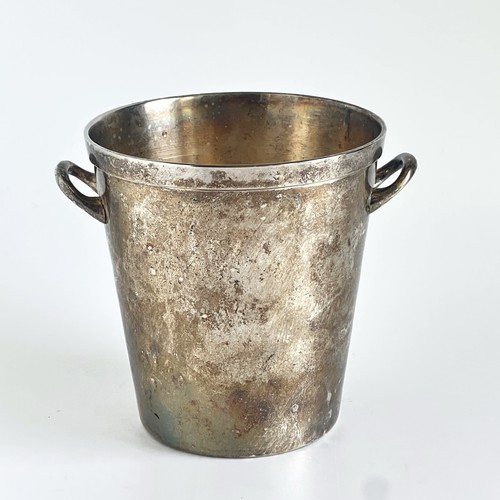 Vintage Pottery Barn Silver Plate Wine Champagne Ice Bucket Great Patina