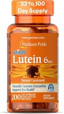 Lutein 6 Mg with Zeaxanthin Supports Eye Health, 200 Count by Puritan'S Pride US
