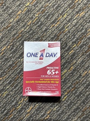 New One a Day Proactive 65+, Mens & Womens Multivitamin Supplement, 150 Tablets 