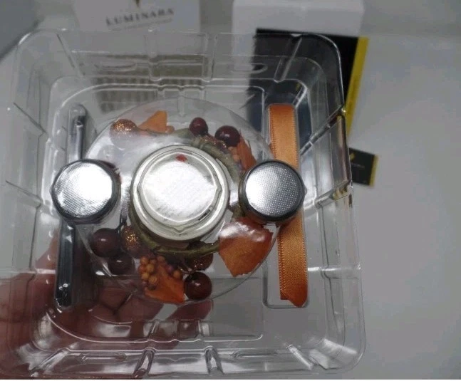 Lot of 3 Luminara Berry Fall Pumpkin Ornament Flameless Effect Tealight Candle - Image 4 of 4