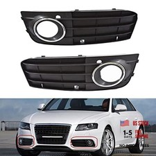 1 Pair Front Bumper Fog Light Cover Grilles Left and Right Side Replacement