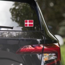 Denmark Danish Flag Car Sticker Laptop Decal Stickers Travel Souvenir Gift Idea