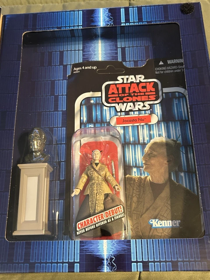 Colección Star Wars Vintage Jocasta Nu - Brian's Toys 3.75 Hasbro con tarjeta extra Foto 3 de 4