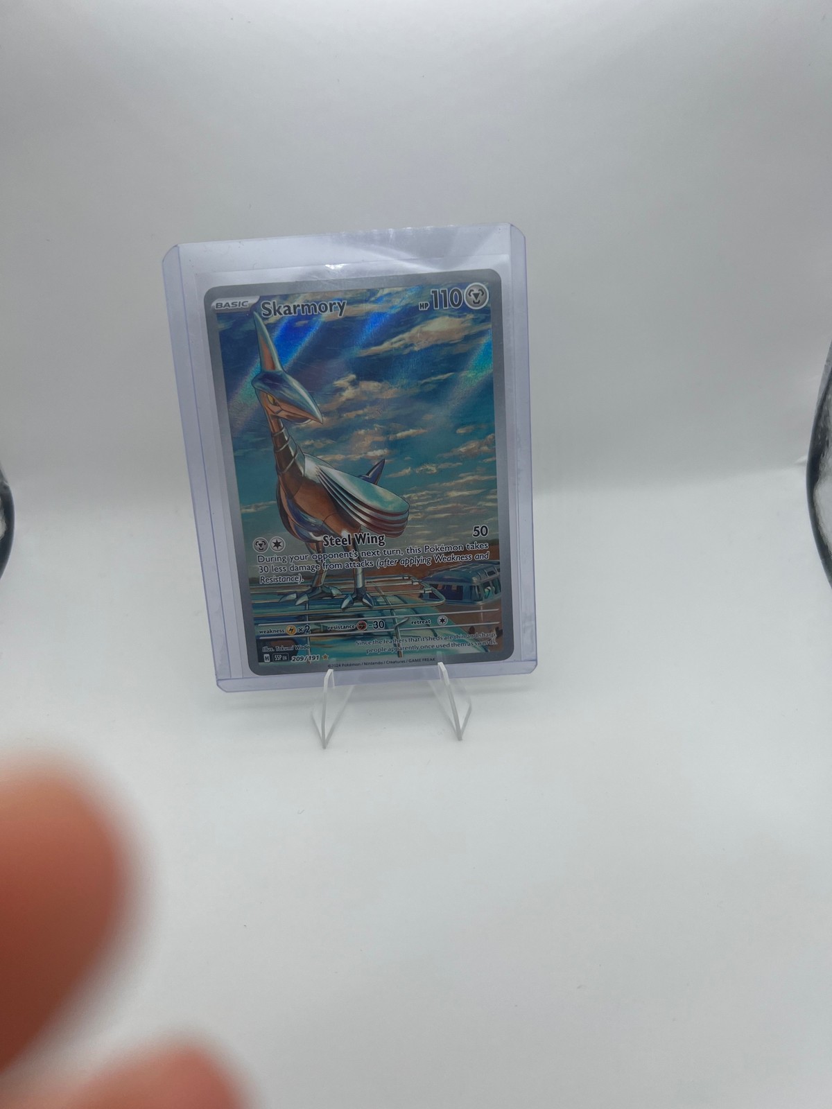 SKARMORY 209/191 ILLUSTRATION RARE SURGING SPARKS POKEMON NM