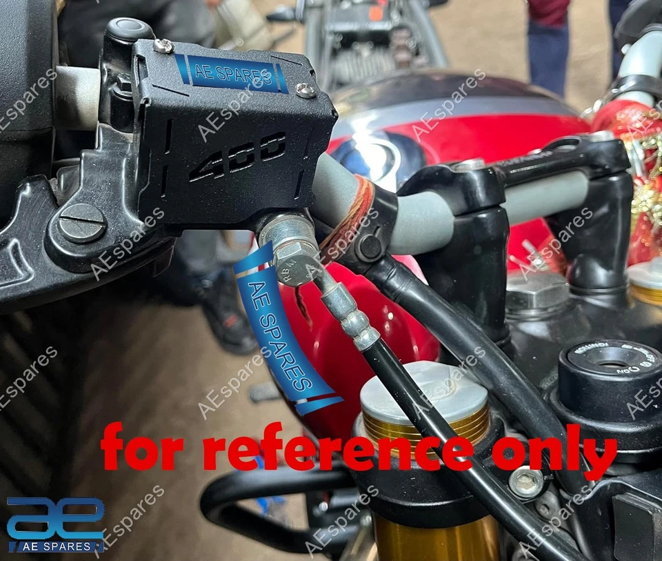 Front Brake Master Cylinder Oil Reservoir Guard Cover For Triumph Speed 400 view 2