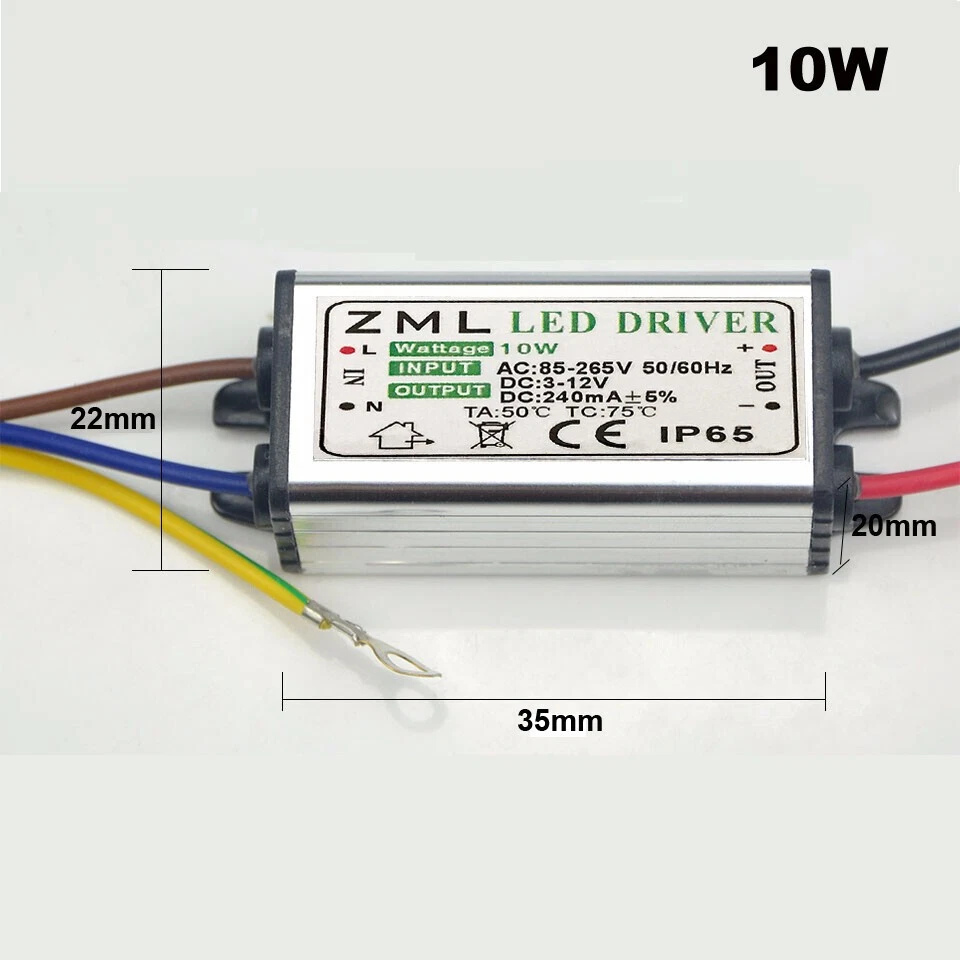 LED Driver Power Supply Transformer 12V-24V-38V Waterproof 10/20W/30/50W/70/100W - Image 4 of 4