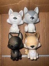 Game of Thrones Direwolves Dorbz from Funko. 4 loose figures.