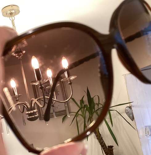 Chanel tortoise sunglasses lambskin acetate CC logo square sold out online £320 - Picture 21 of 24