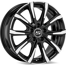 MSW MSW 79 18" 7.5J 5x112 ET 44 66.6 GLOSS BLACK FULL POLISHED ALLOY WHEELS