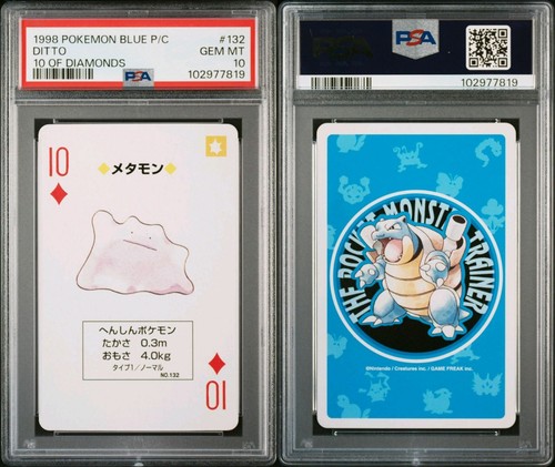 POP2 Pokemon PSA10 Ditto 10 Diamonds Blue Poker Japan Karte - Bild 1 von 3
