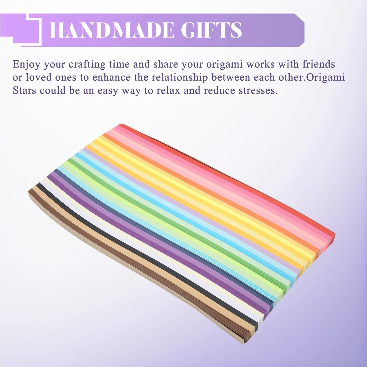 1350 Sheets Star Strips 27 Assortment Color Star Wish Sided Stars for5899