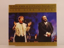 ELTON JOHN & LUCIANO PAVAROTTI LIVE LIKE HORSES (UK) (H1) 4 Track CD Single incl