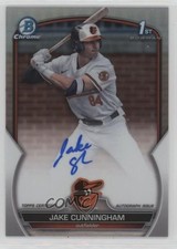 2023 Bowman Draft Chrome Prospect Refractor 161/499 Jake Cunningham Auto 1e0w