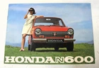 HONDA N600 Car Sales Brochure 1969 #8008-O-M French