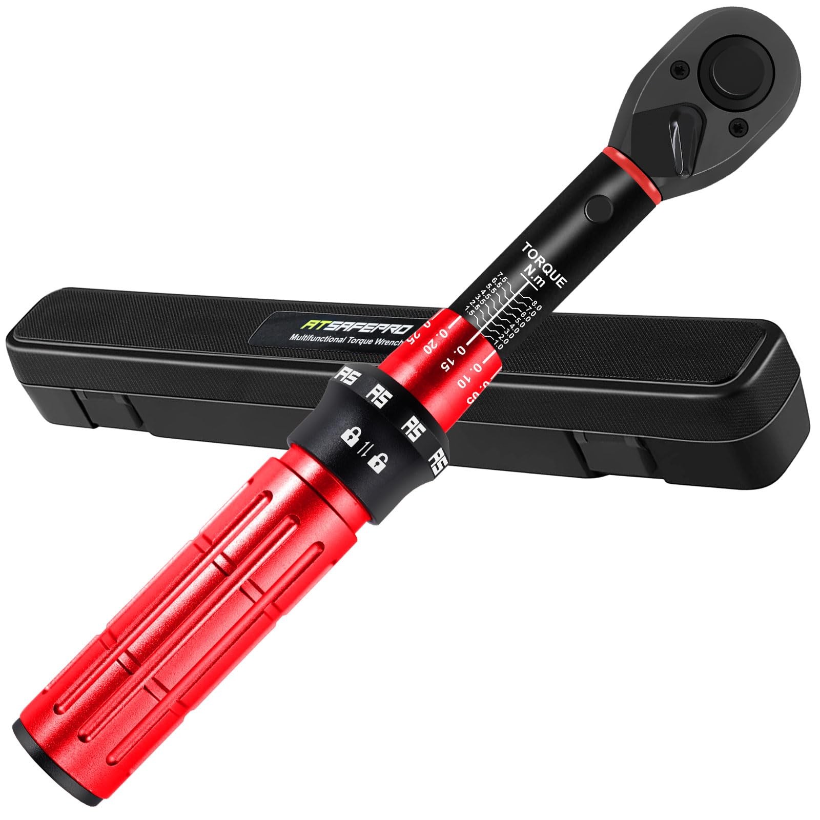 OFFERTA ATsafepro Chiave Dinamometrica Bici 1/4'' 1-8 Nm | ±3% High-End