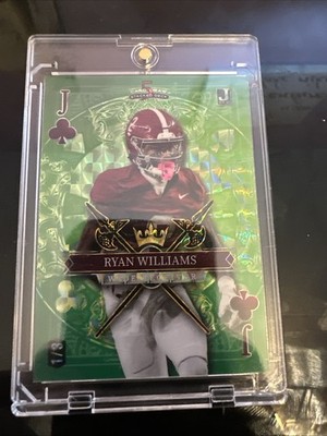 2024 Wild Card 5 Card Draw Ryan Williams Green 1/3 Rookie RC SP   