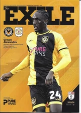 2025/26   NEWPORT COUNTY v CREWE ALEXANDRA ~  Official Programme