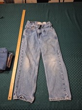 Levi 550 Jeans Unisex Size 8 slim Relaxed Fit Red Tab