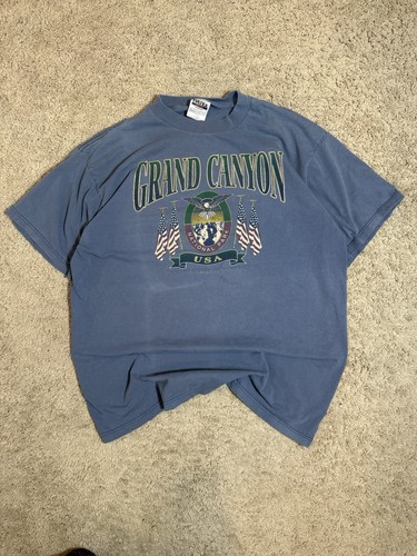 Grey XL 1995 Vintage Tultex Grand Canyon National Park Tee