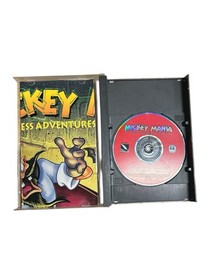 Mickey Mania Timeless Adventures of Mickey Mouse Sega CD, 1994 W/Poster Tested