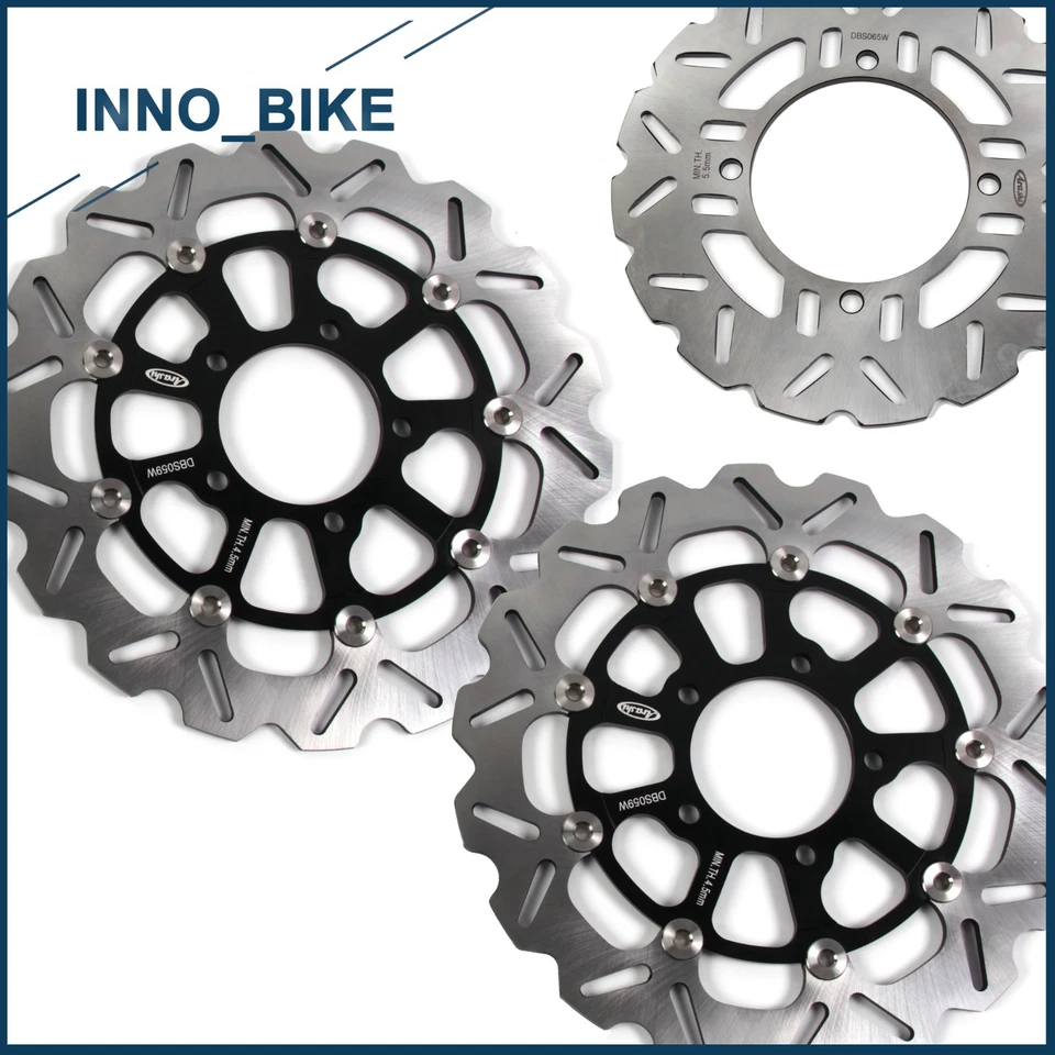 Rotores de freno delanteros traseros para Kawasaki Z800 Z800e 13-16 Z1000 14-21 ZZR1400 06-21 Foto 4 de 4