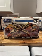Star Wars Clone Wars ARC-170 Fighter Toys R Us Exclusive Hasbro 2008 Vehicle New