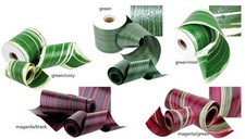 50 Yards Variegated Aspidistra Ti Leaf Floral leaf centerpiece Ribbon-Color/Size