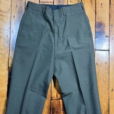 Vintage US Army Men  s 29R Tropical Trousers 2241 Green Military Army 1980s Wool