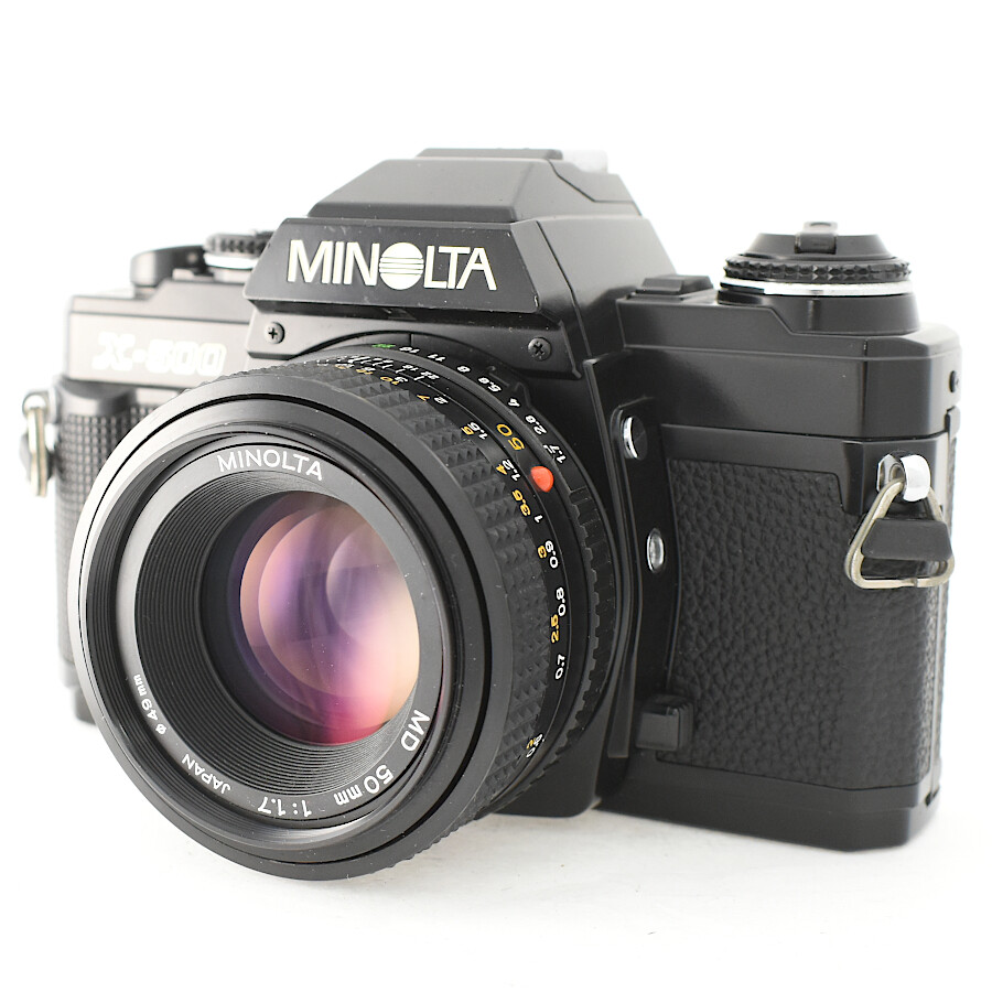 良品 MINOLTA X-500 + MD 50mm F1.7 AA3275 Mint+]MINOLTA X-500/MINOLTA MD 50mm F1.7 SLR 35mm Film