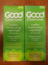 2 Pk: Good Clean Love Restore Moisturizing Vaginal Gel 2 oz. (Exp 9/30/25) R1P4
