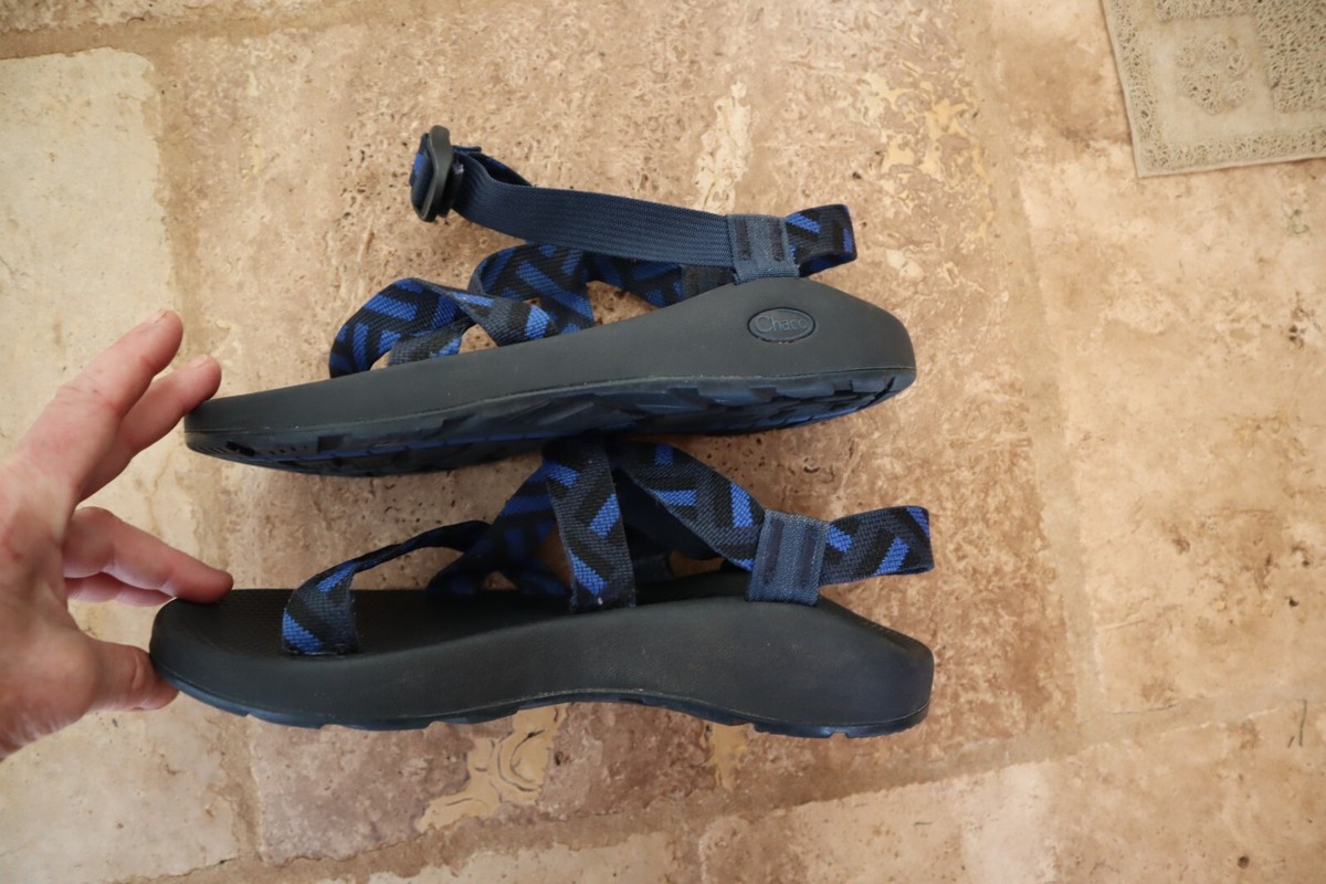 Chaco Navy Blue Patterned Strap Sandals Men\'s 11 Amazon.com | Chaco Men main image 3