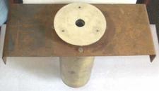 Veeco Liquid Nitrogen Cold Trap, Brass with 5" Dia Stainless Steel Canister