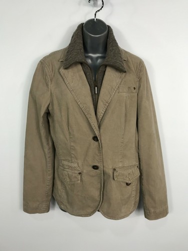 SHORT FITTED CORDUROY JACKET COAT SIZE 