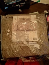 VCNY Home Nina Embossed Quilt Set Full / Twin Taupe 