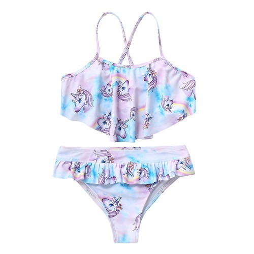 Kids Girls Bathing Fashion Swimsuit Full Body Bodysuit Long Sleeve One-piece - Picture 21 of 25
